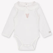 Donsje Amsterdam Davo Baby Girls Romper In OffWhite