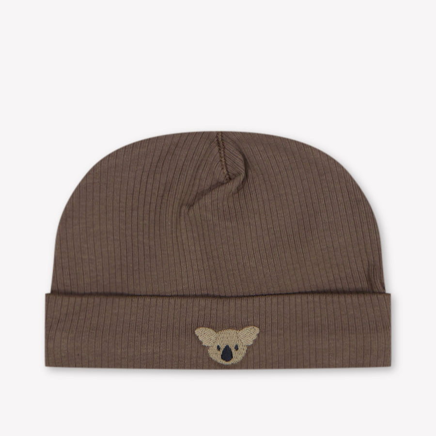 Donsje Amsterdam Beller Baby Boys Beanie in Grey