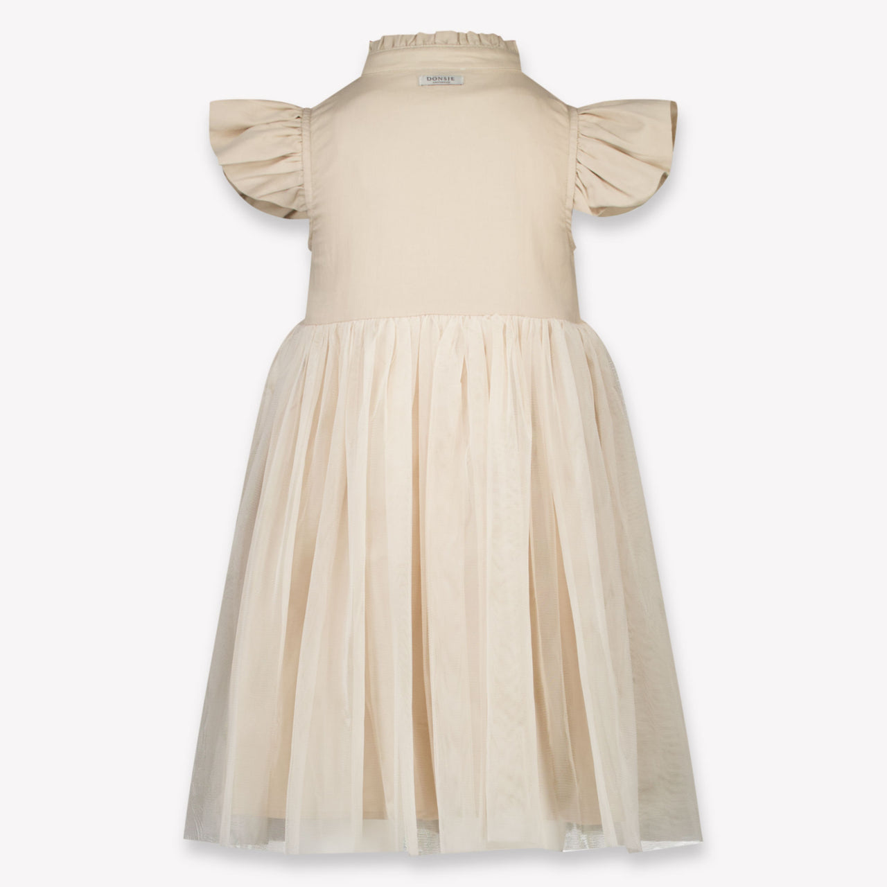 Donsje Amsterdam Fleurance Kinder Meisjes Jurk In Licht Beige