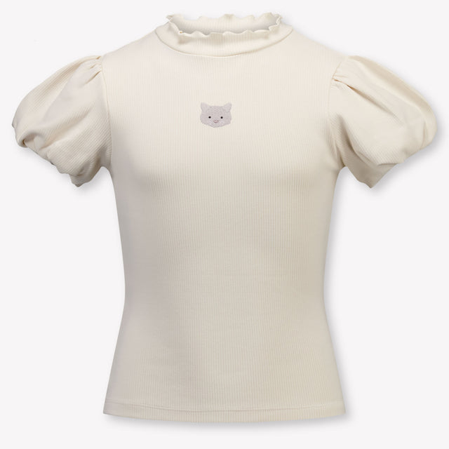 Donsje Amsterdam Nowien Kids Girls T-Shirt In OffWhite