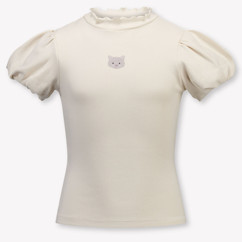 Donsje Amsterdam Nowien Kinder Meisjes T-Shirt In Off White