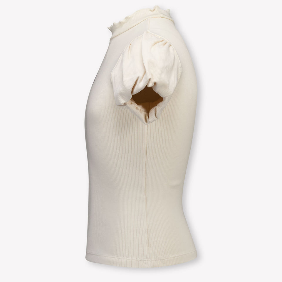 Donsje Amsterdam Nowien Kinder Meisjes T-Shirt In Off White