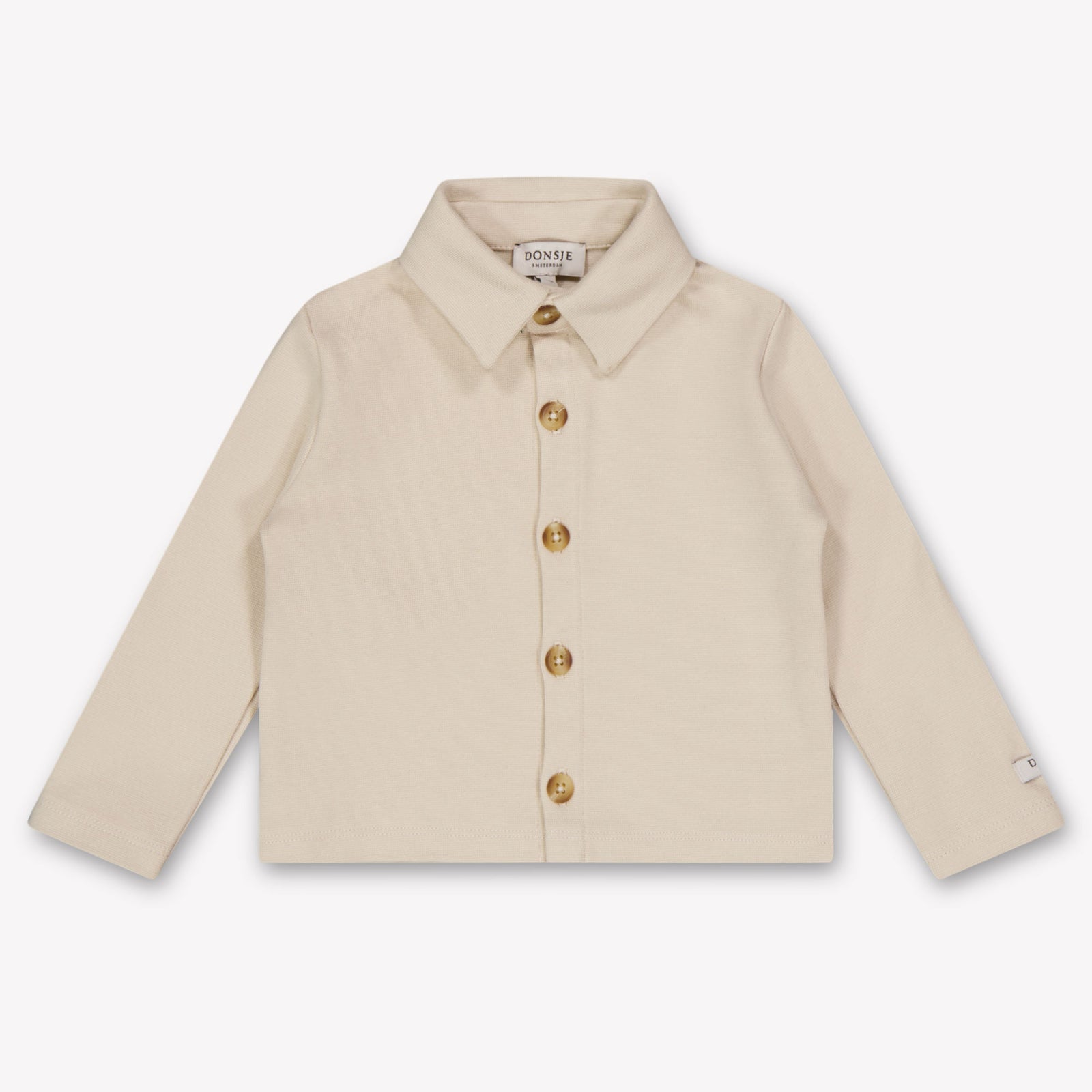Donsje Amsterdam Touten Baby Boys Blouse In Light Beige