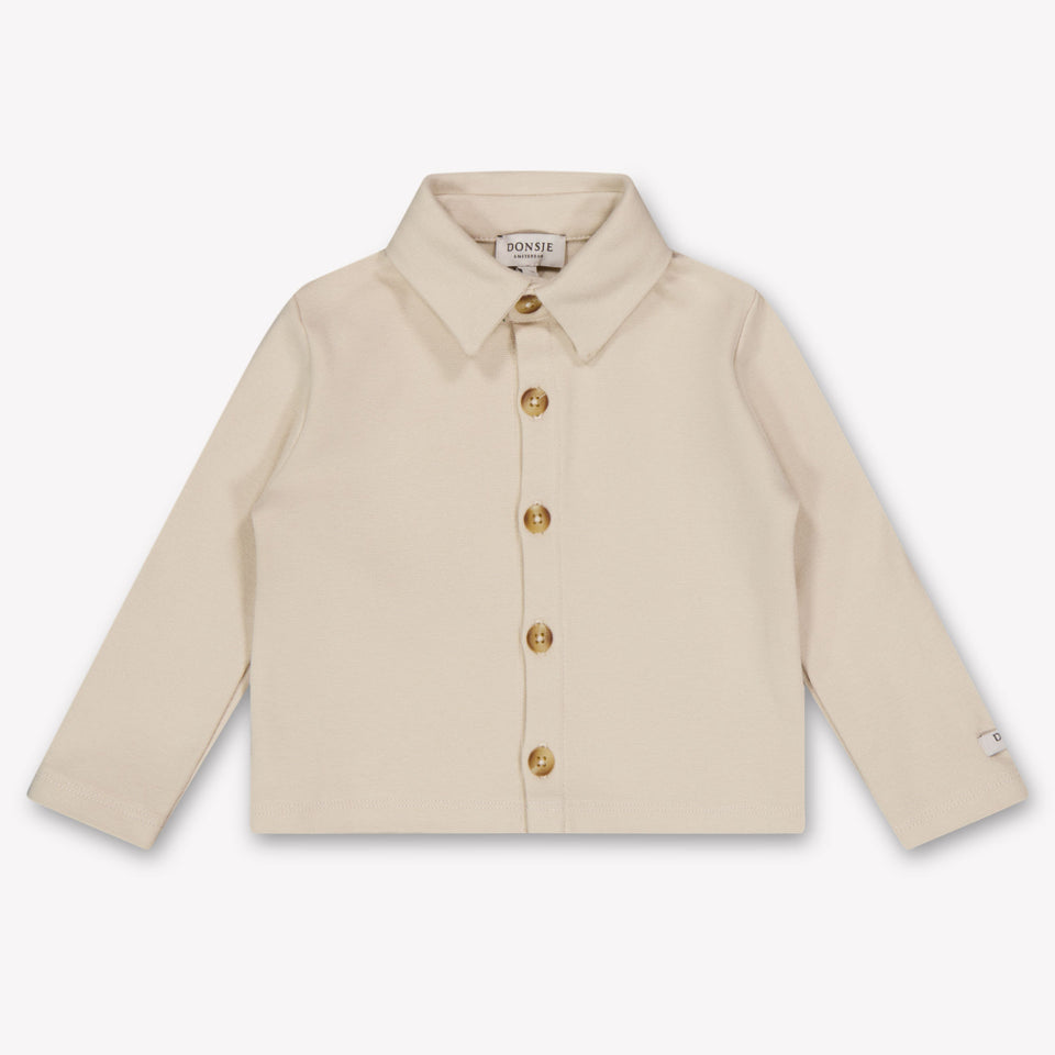 Donsje Amsterdam Touten Baby Boys Blouse In Light Beige