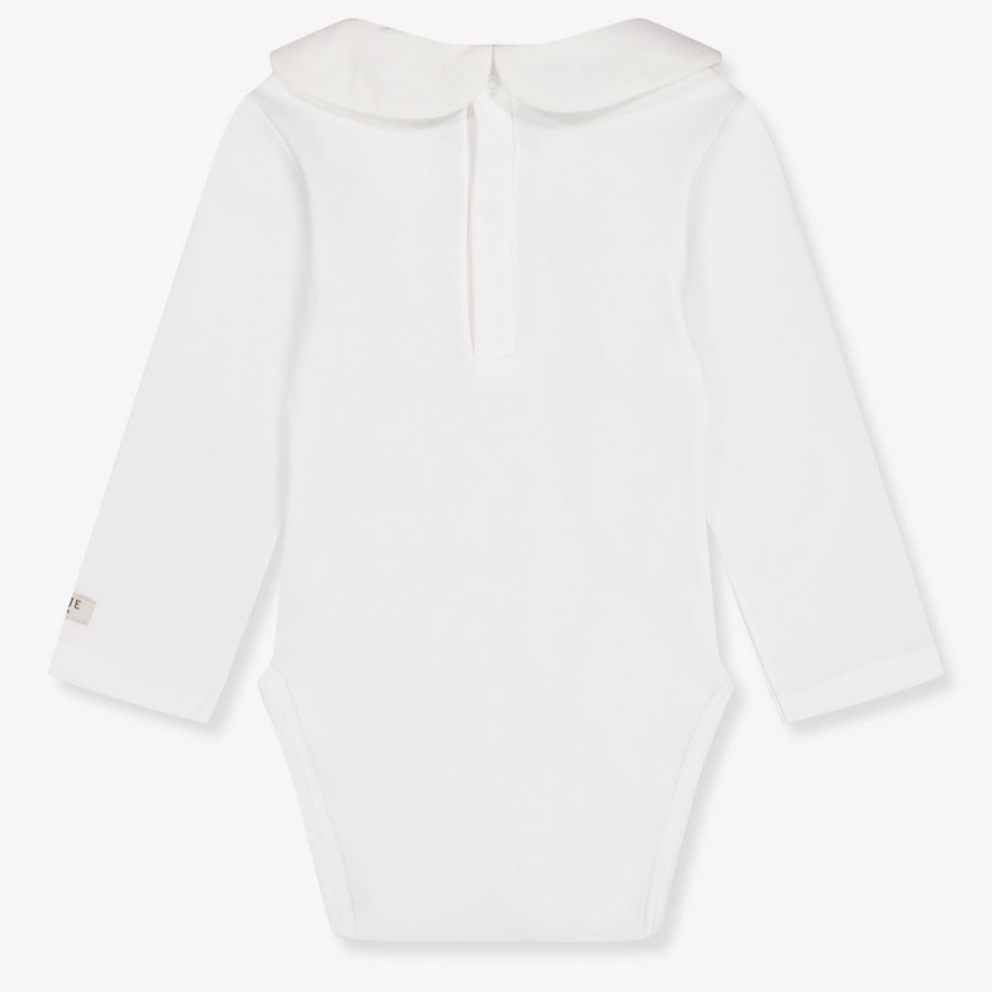 Donsje Amsterdam Davo Baby Girls Romper In OffWhite