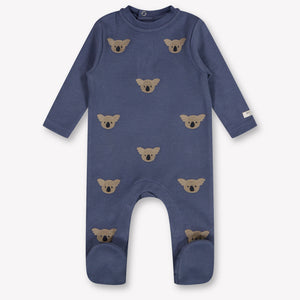 Donsje Amsterdam Phlyn Baby Boys Playsuit In Anthracite