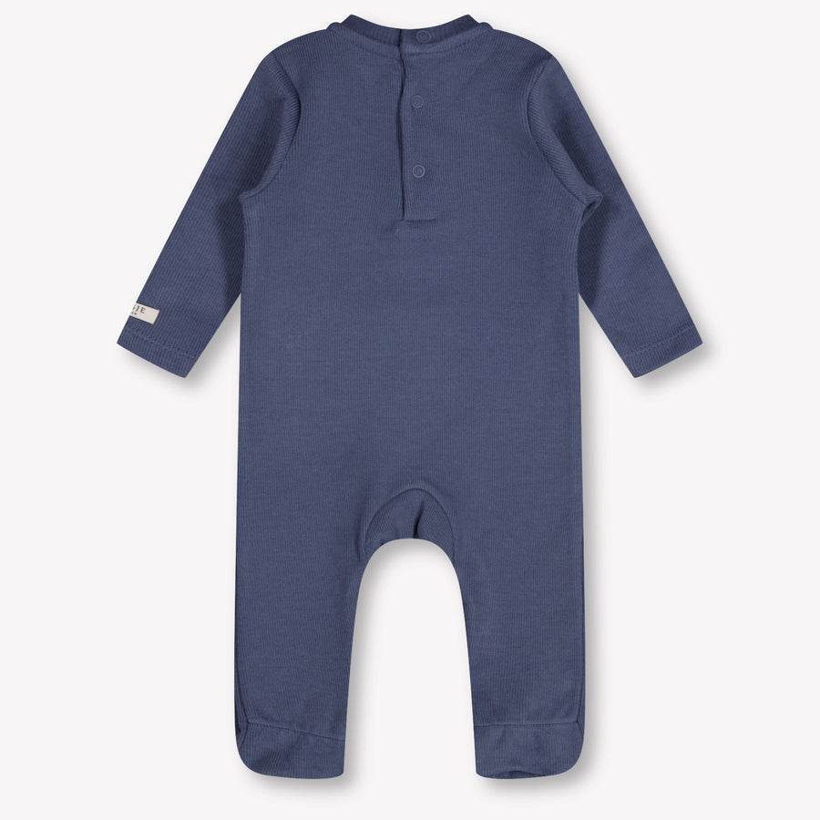 Donsje Amsterdam Phlyn Baby Boys Playsuit In Anthracite