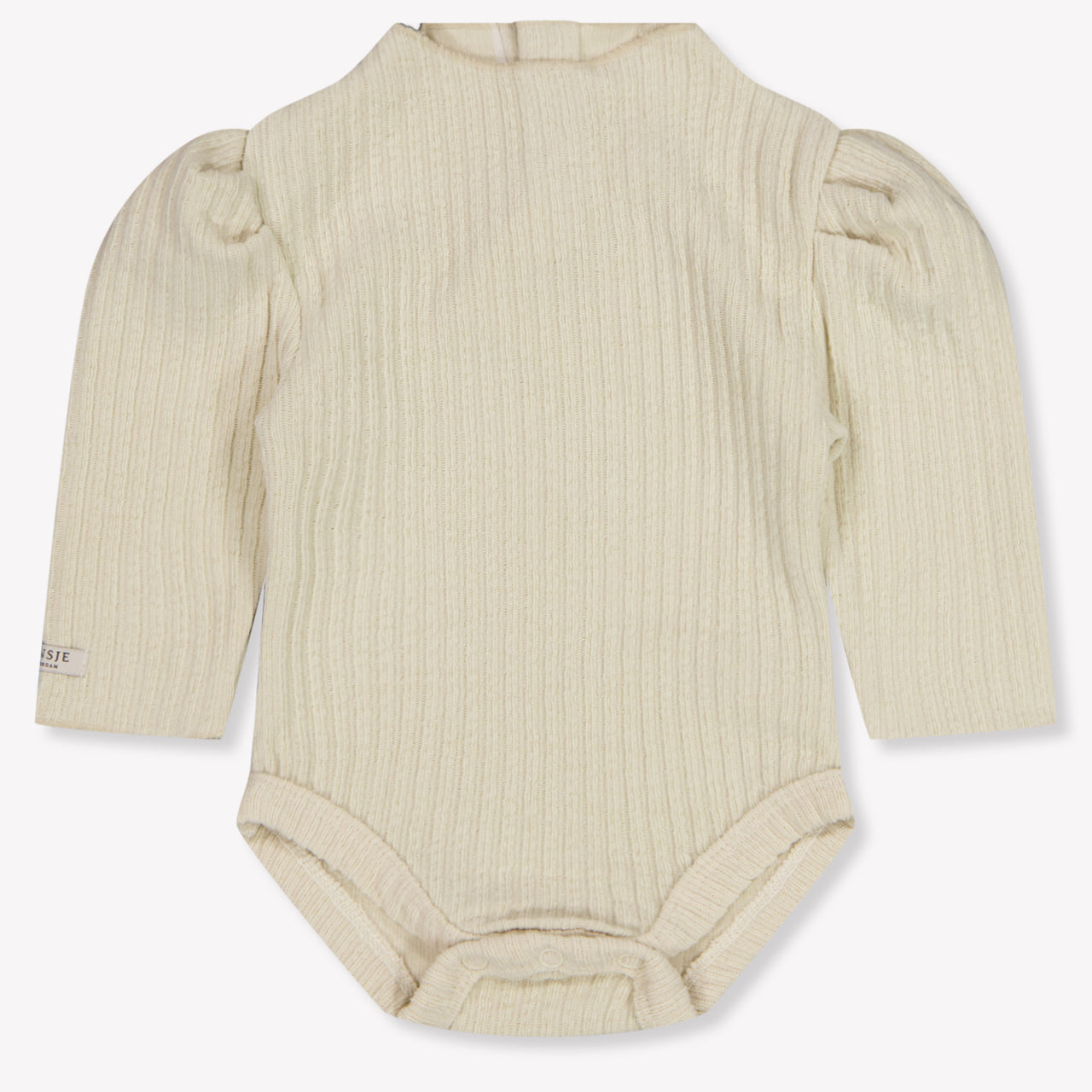 Donsje Amsterdam Giggie Baby Girls Romper In Light Beige