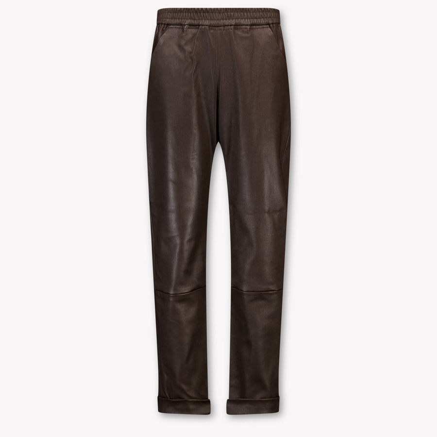 Donsje Amsterdam Kids Girls Pants In Brown