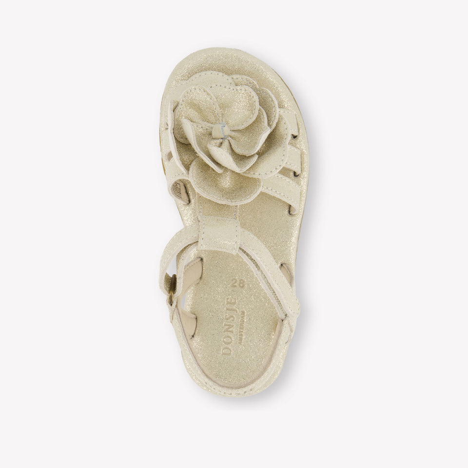 Donsje Amsterdam Iles Fields Meisjes Sandalen In Zilver