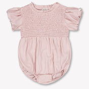 Donsje Amsterdam Eledor Baby Girls Romper In Old Pink