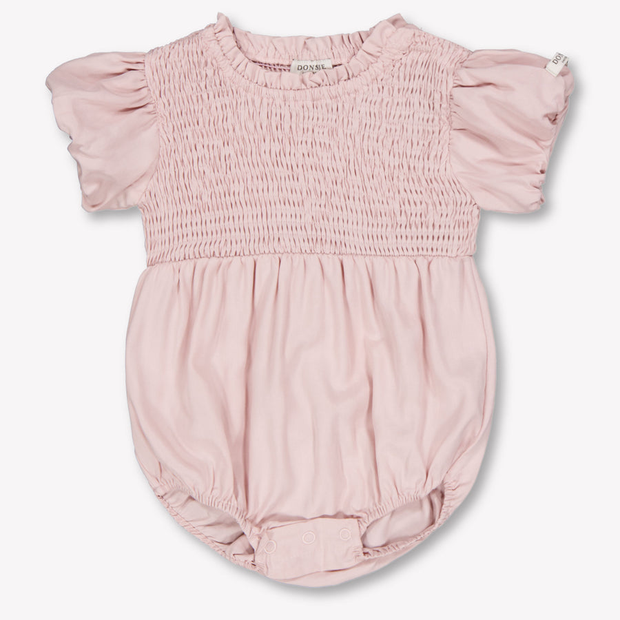Donsje Amsterdam Eledor Baby Meisjes Rompertje In Oud Roze