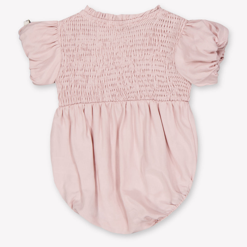 Donsje Amsterdam Eledor Baby Girls Romper In Old Pink