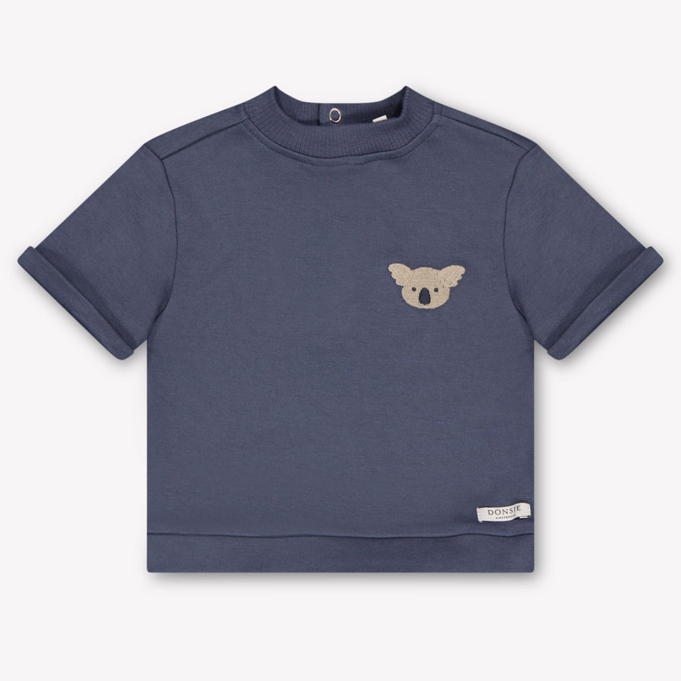 Donsje Amsterdam Jarne Baby Jongens T-Shirt In Navy