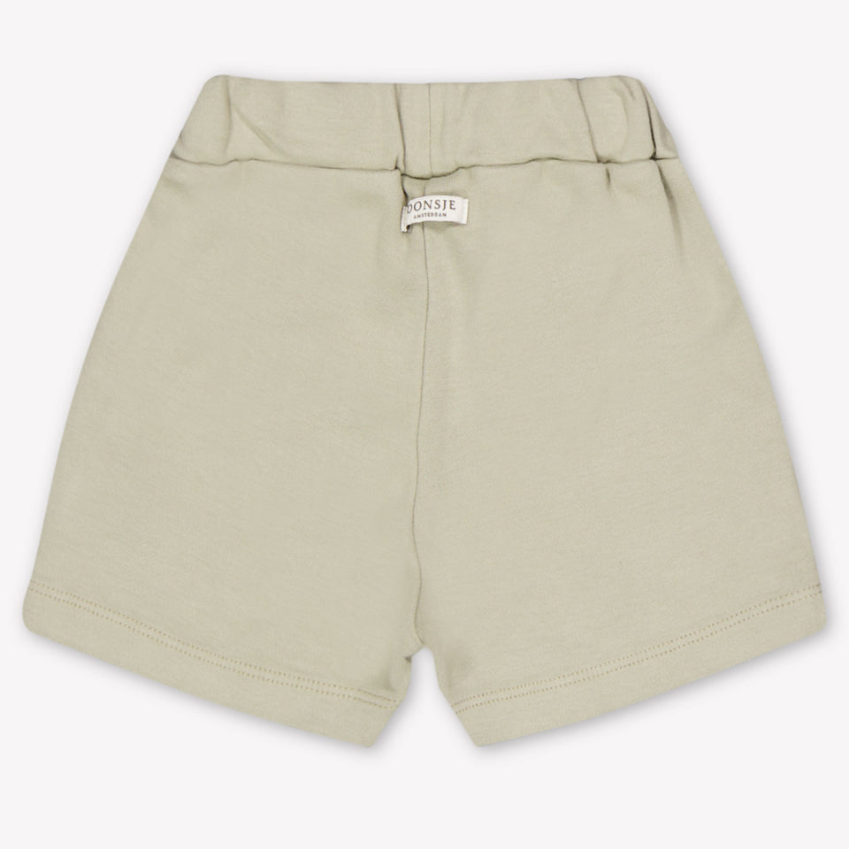 Donsje Amsterdam Ithri Baby Jongens Shorts In Licht Groen