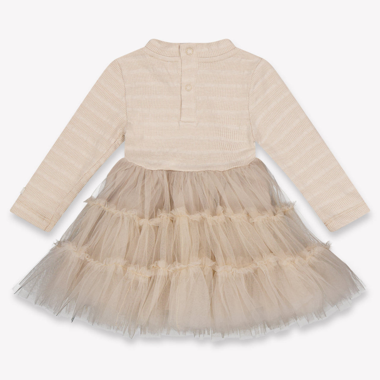 Donsje Amsterdam Aurin Baby Meisjes Jurk In Taupe