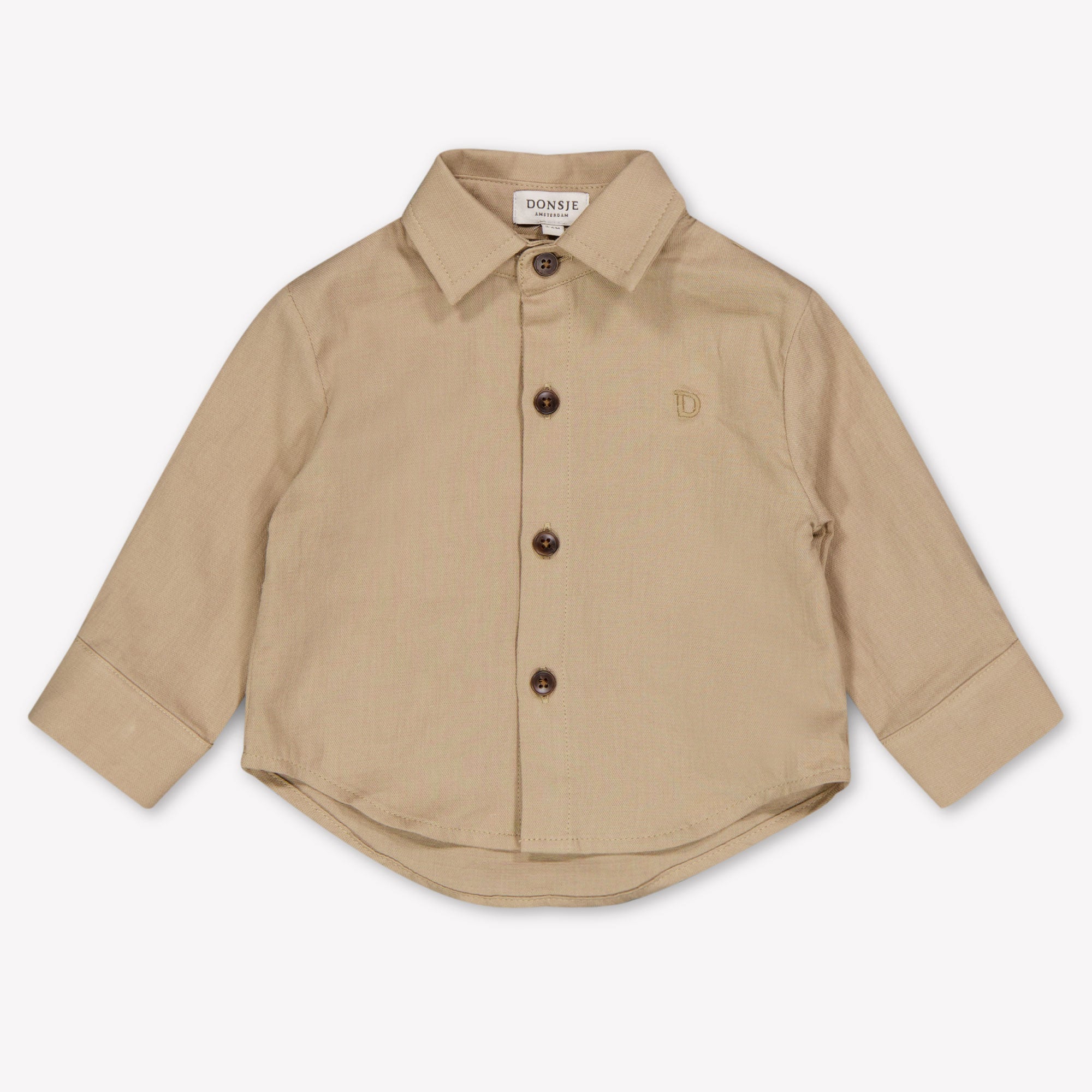 Donsje Amsterdam Chee Baby Boys Blouse In Beige