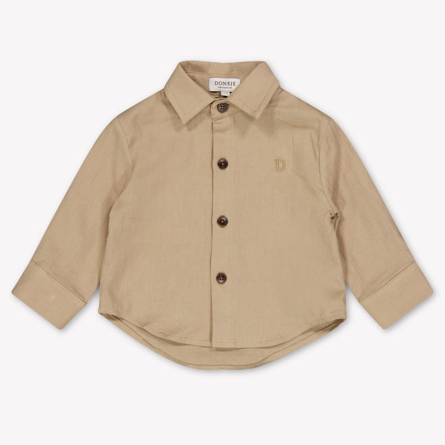 Donsje Amsterdam Chee Baby Boys Blouse In Beige