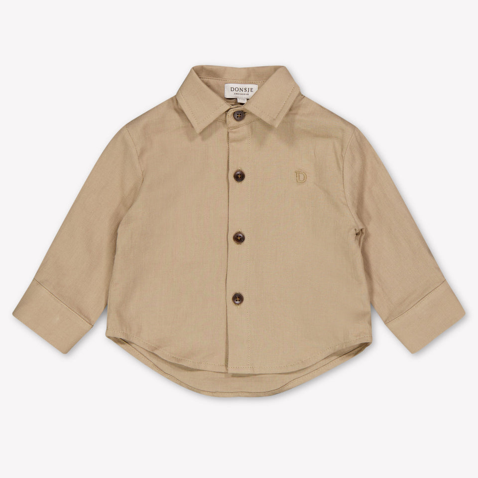 Donsje Amsterdam Chee Baby Boys Blouse In Beige