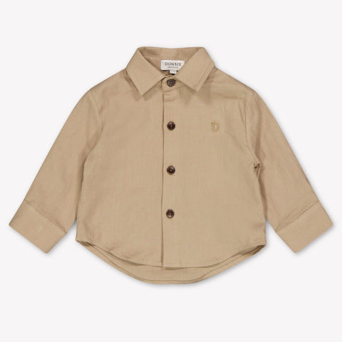 Donsje Amsterdam Chee Baby Boys Blouse In Beige