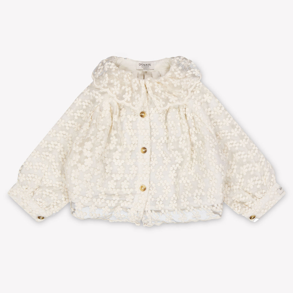 Donsje Amsterdam Mailien Baby Meisjes Blouse In Off White