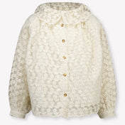 Donsje Amsterdam Mailien Kids Girls Blouse In OffWhite