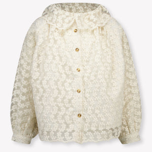 Donsje Amsterdam Mailien Kids Girls Blouse In OffWhite