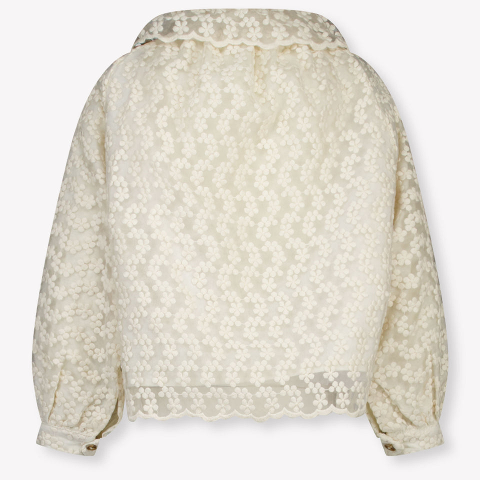 Donsje Amsterdam Mailien Kids Girls Blouse In OffWhite