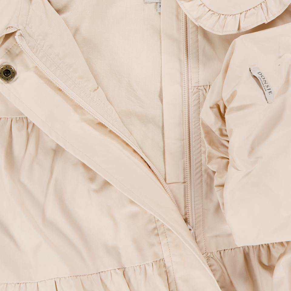 Donsje Amsterdam Sandera Kinder Meisjes Zomerjas In Licht Beige