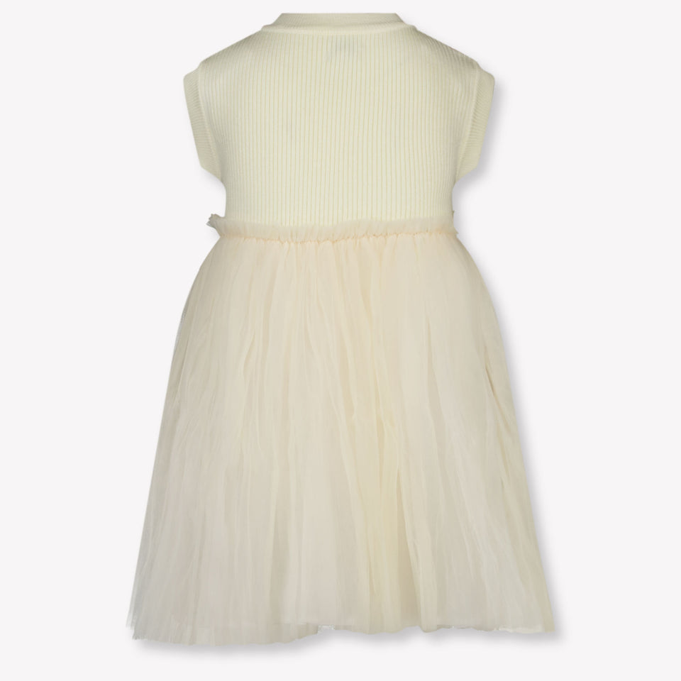 Donsje Amsterdam Xewa Kids Girls Dress In OffWhite