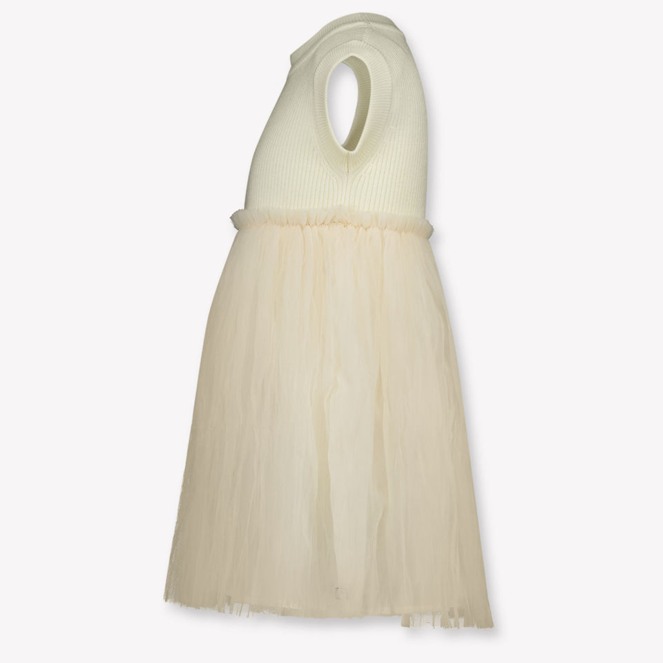 Donsje Amsterdam Xewa Kids Girls Dress In OffWhite