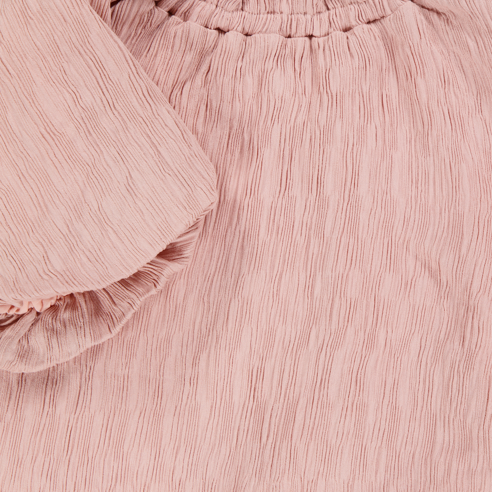 Donsje Amsterdam Dilan Kids Girls Dress In Old Pink