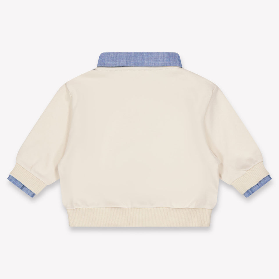 Donsje Amsterdam Prime Baby Boys Sweater In Light Beige