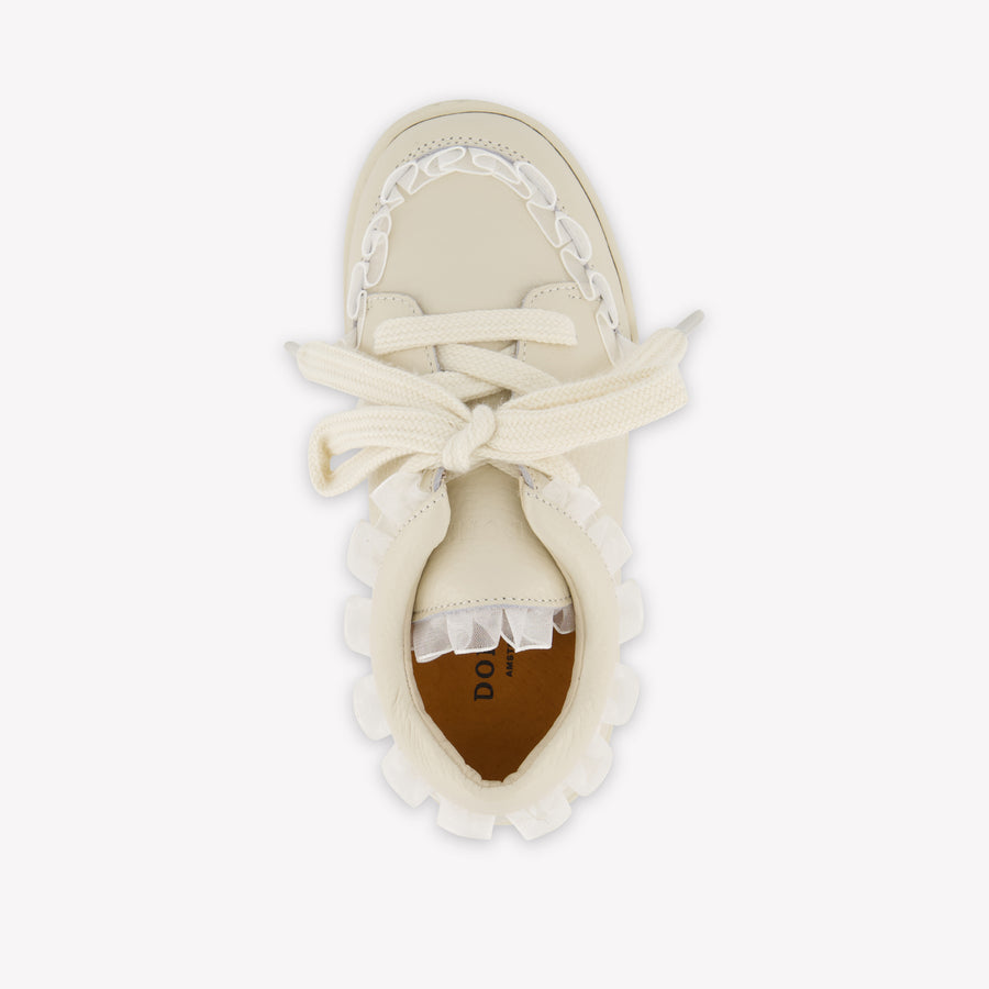 Donsje Amsterdam Lisel Girls Sneakers In OffWhite