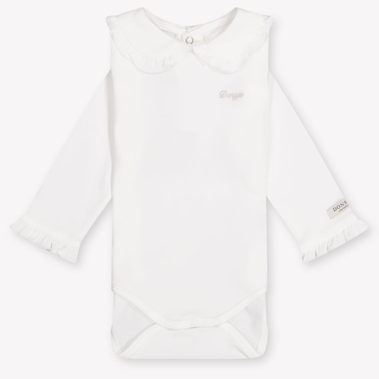 Donsje Amsterdam Dovie Baby Girls Romper In OffWhite