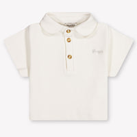 Donsje Amsterdam Ivelle Baby Girls Polo In OffWhite