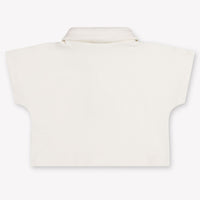 Donsje Amsterdam Ivelle Baby Girls Polo In OffWhite