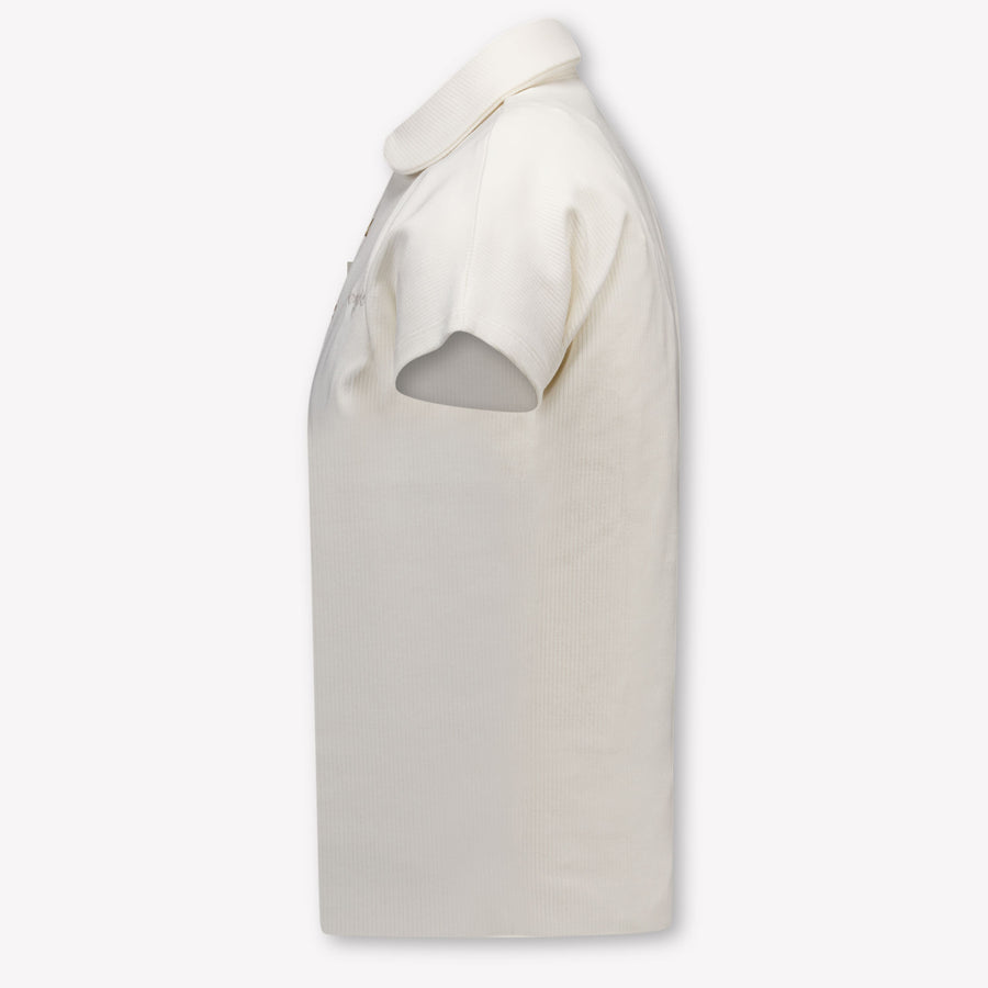 Donsje Amsterdam Ivelle Kids Girls Polo In OffWhite