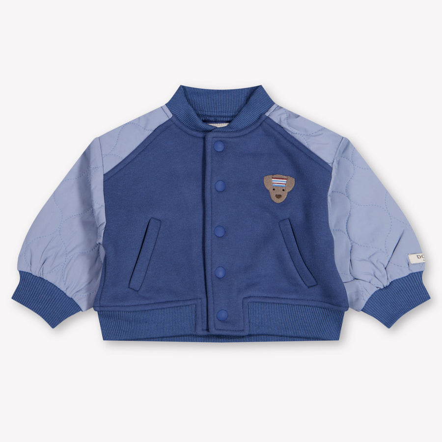 Donsje Amsterdam Noal Baby Boys Cardigan In Dark Blue