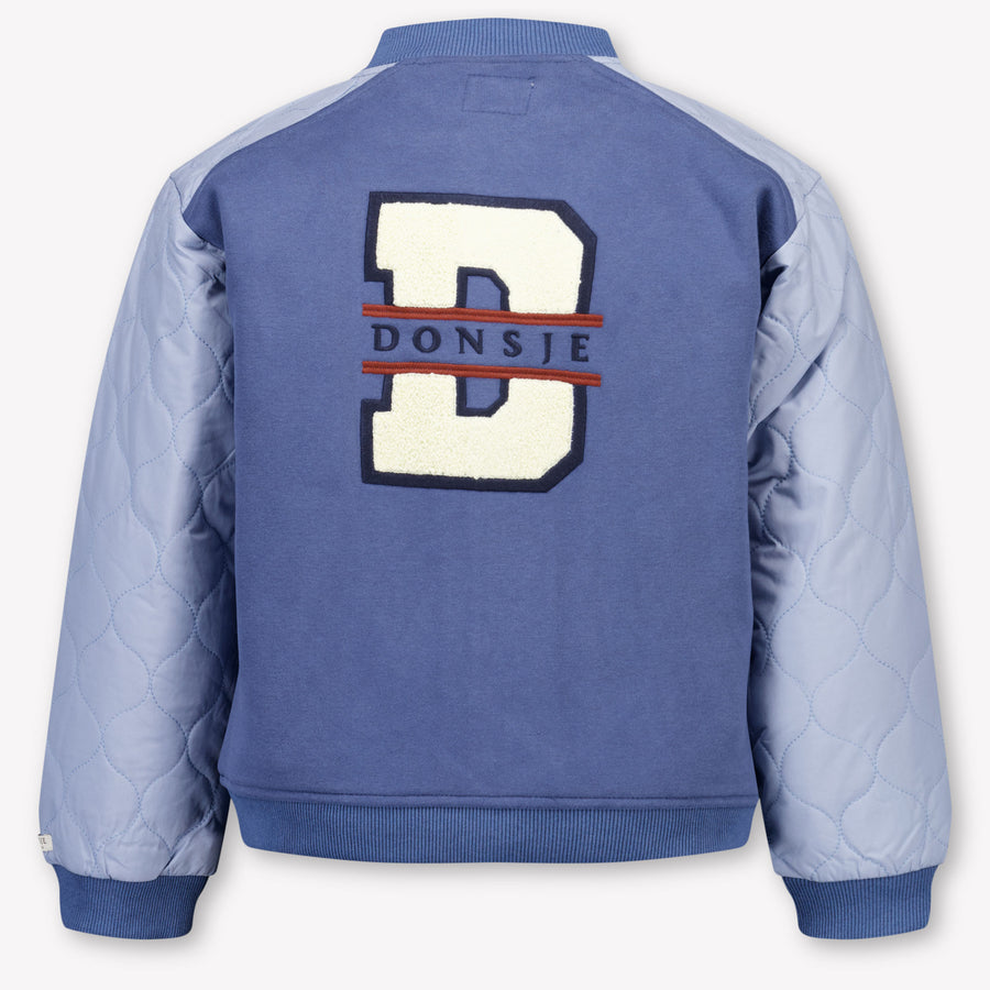 Donsje Amsterdam Noal Kinder Jongens Vest In Donker Blauw
