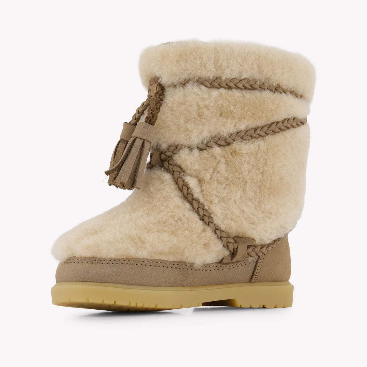 Donsje Amsterdam Girls Boots In Beige
