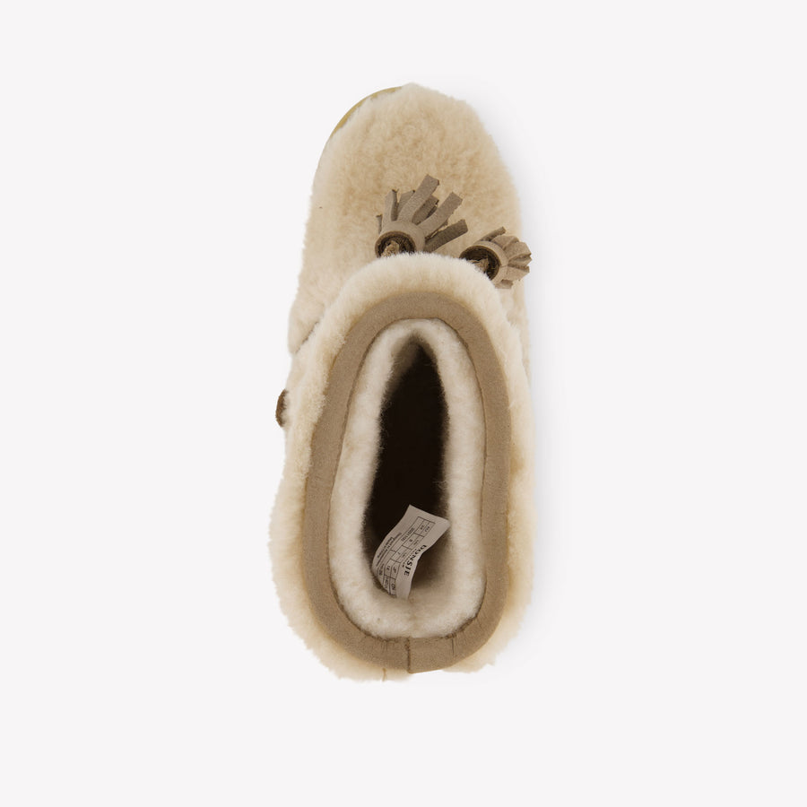 Donsje Amsterdam Girls Boots In Beige
