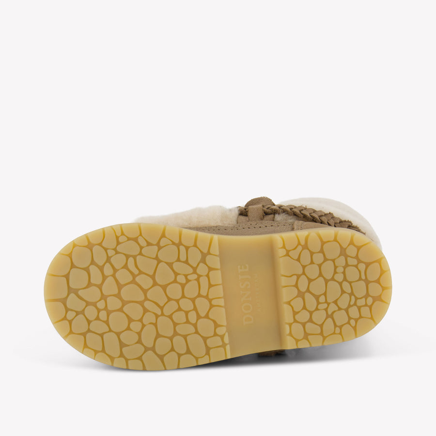 Donsje Amsterdam Girls Boots In Beige