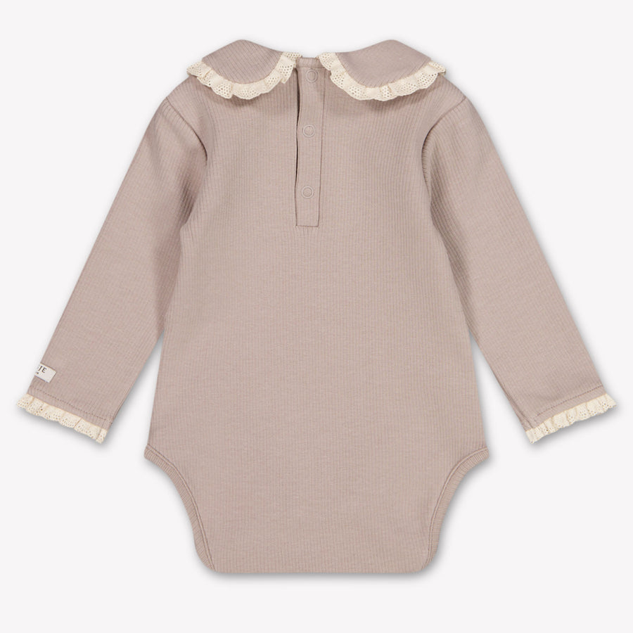Donsje Amsterdam Diet Baby Girls Romper In Gray