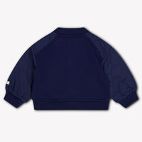 Donsje Amsterdam Noal Baby Boys Cardigan In Navy