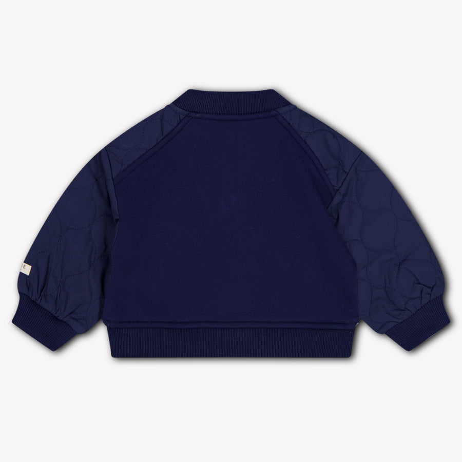 Donsje Amsterdam Noal Baby Boys Cardigan In Navy