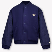 Donsje Amsterdam Noal Kids Boys Cardigan In Navy