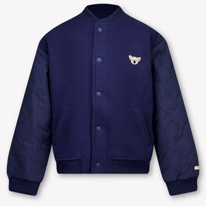 Donsje Amsterdam Noal Kids Boys Cardigan In Navy