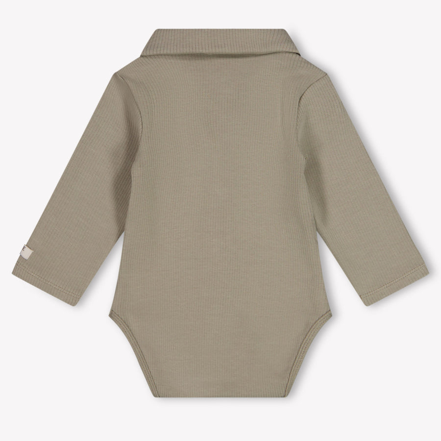 Donsje Amsterdam Finnian Baby Boys Romper In Light Green