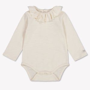 Donsje Amsterdam Zevi Baby Meisjes Rompertje In Licht Beige